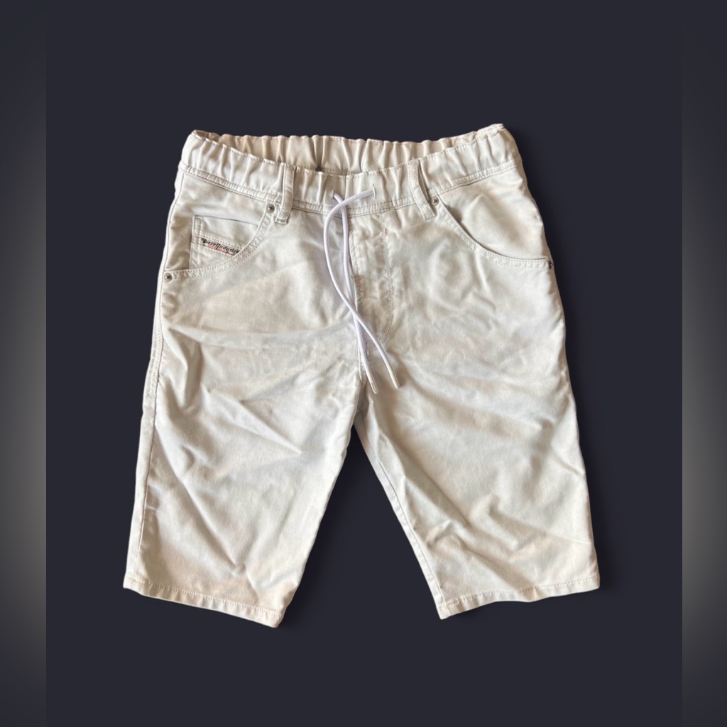 Diesel D-Krooshort-Ne Jogg Jeans Shorts Men’s Size 26 In White